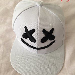 DJ Marshmello Hat - White Trucker Style Adjustable Snapback